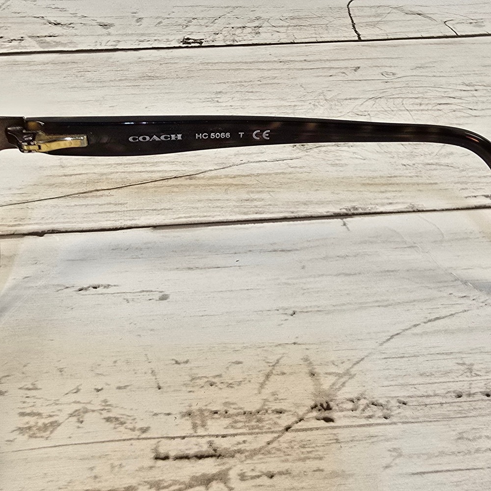Coach HC 5066 Eyeglasses Satin Brown Dark Tortoise Cat Eye Frames 53-16-135 Case - Picture 5 of 9